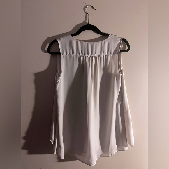 Renuar Silvery White Draped Blouse - Picture 2 of 3